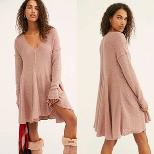 Free People Dancing In The Forest Sweater women’s size small Sweet Dusk/Mauve